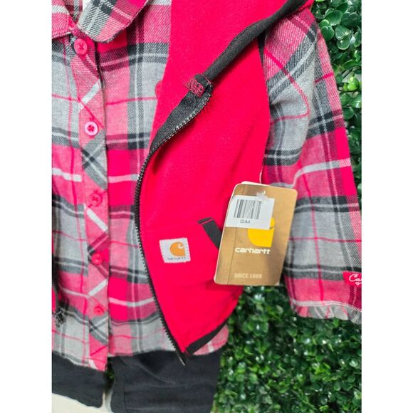 Carhatt Toddler's 3-Piece Hooded Vest Casual Outfit - Picture 2 of 4